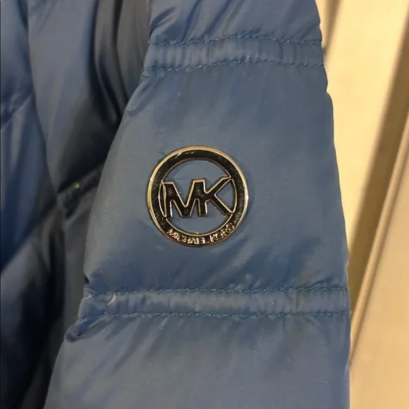 Michael Kors Deep Blue Hooded Puffer Jacket - Picture 4 of 6